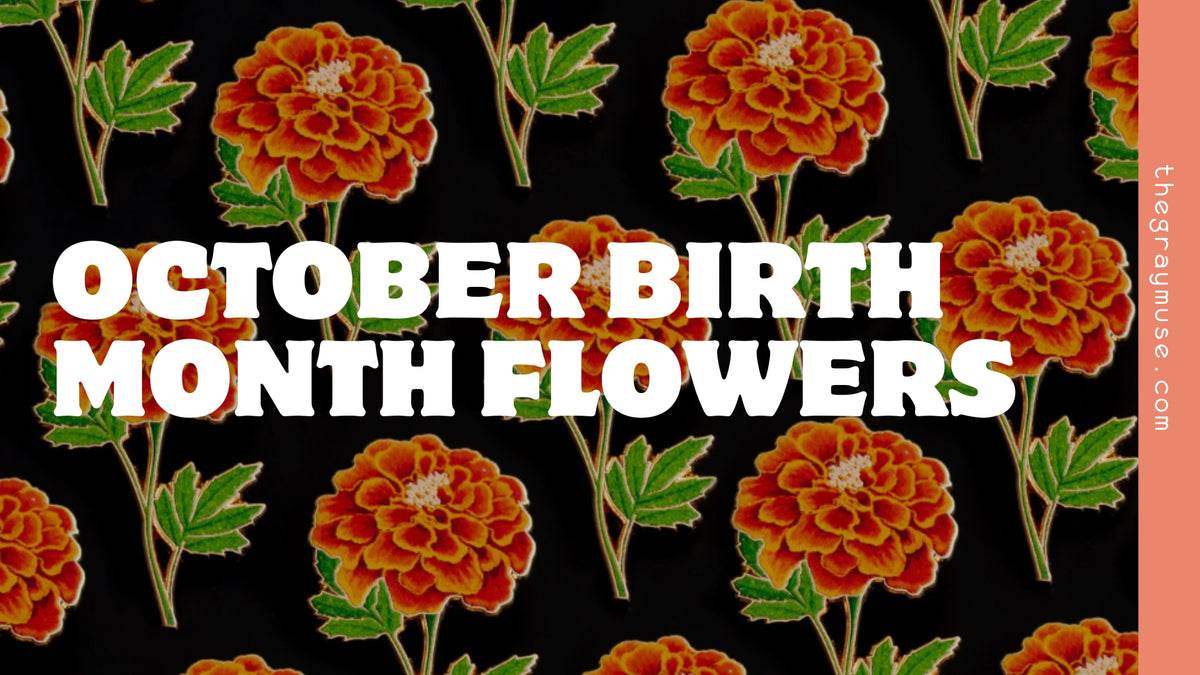 October Birth Items October Birth Month Flower Enamel Pins: Gifts For Birthdays – The Gray Muse