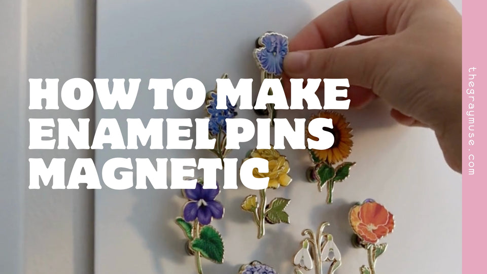 How to Make Enamel Pins Magnetic with Pin Backs – The Gray Muse