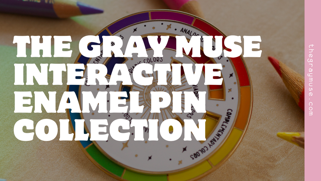 The Gray Muse Interactive Enamel Pin Collection