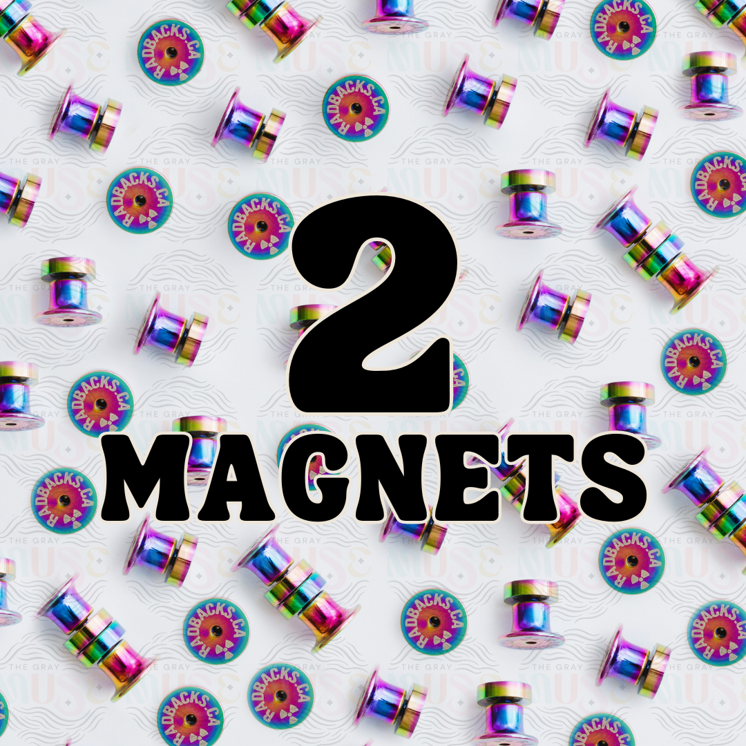 Deluxe Magnetic Locking Pin Back for Enamel Pins (Rad Backs)