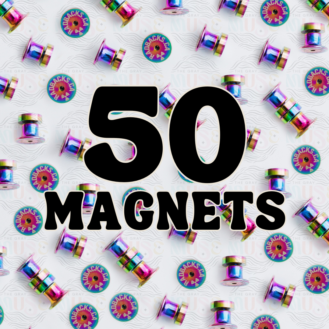 Deluxe Magnetic Locking Pin Back for Enamel Pins (Rad Backs)