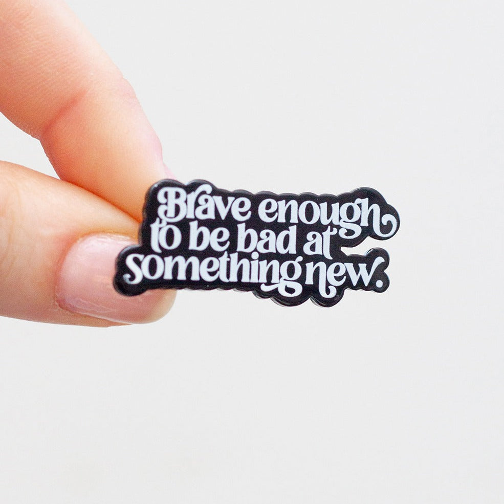 These 'Everyday Bravery' enamel pins make us feel like the