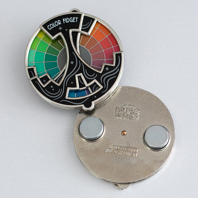 B-Grade (Seconds) Color Fidget© Interactive Spinner Enamel Pin or Keychain