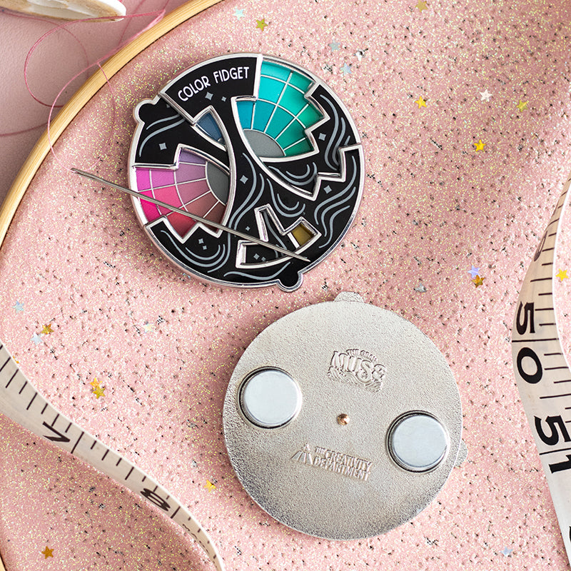 PREORDER Color Fidget© Interactive Spinner Enamel Pin, Keychain, or Magnet | Order Shipping April-May 2025