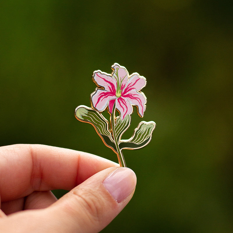 Hibiscus Floral Enamel Pin