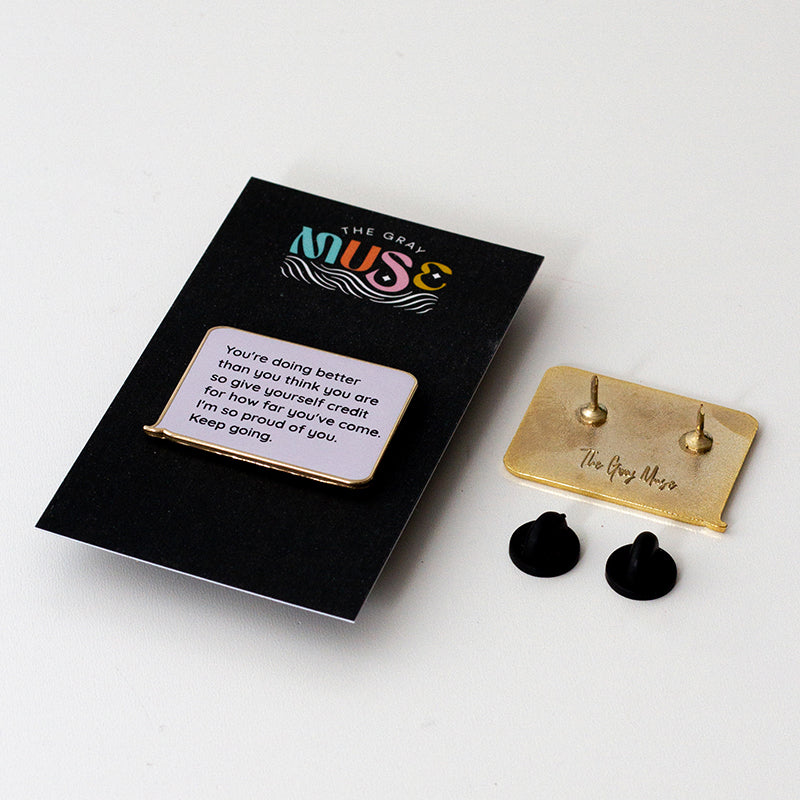 Incoming Text Message Enamel Pin | The Gray Muse - Pin Gift Shop