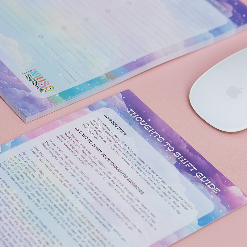 Exercise Note Pad RETIRING Thoughts to Shift Notepad with Exercise Guide | Planning Memo ...