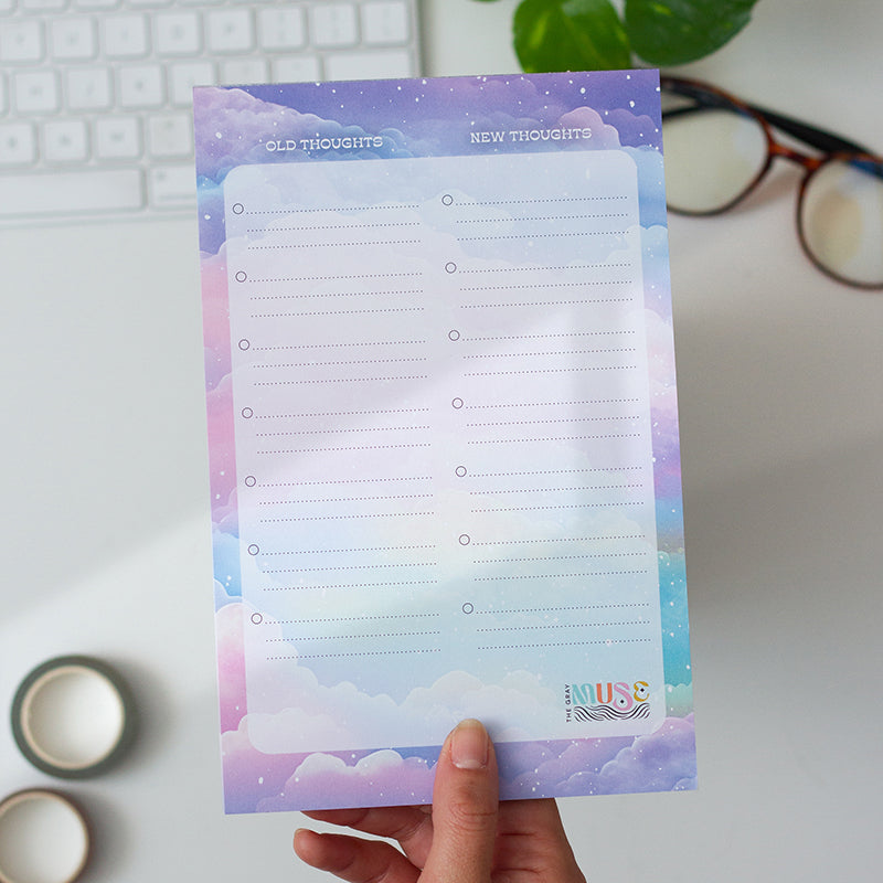 RETIRING Thoughts to Shift Notepad with Exercise Guide | Planning Memo ...