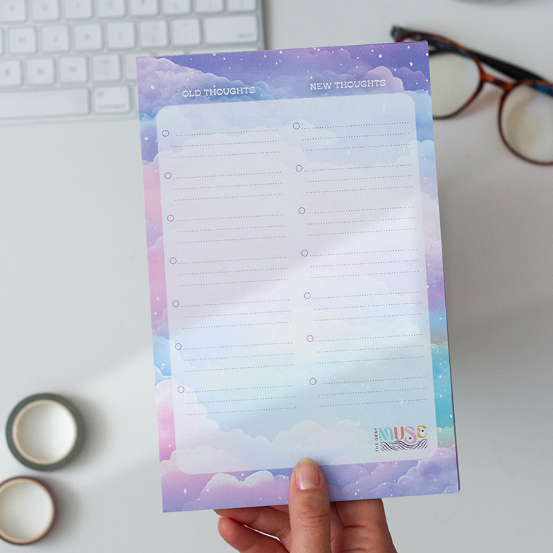 Exercise Note Pad RETIRING Thoughts to Shift Notepad with Exercise Guide | Planning Memo ...