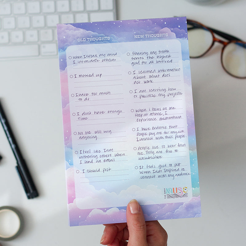 RETIRING Thoughts to Shift Notepad with Exercise Guide | Planning Memo ...