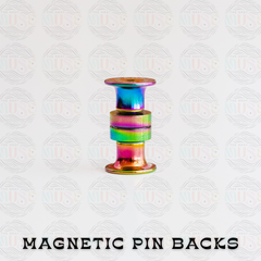 Deluxe Magnetic Locking Pin Back for Enamel Pins (Rad Backs)