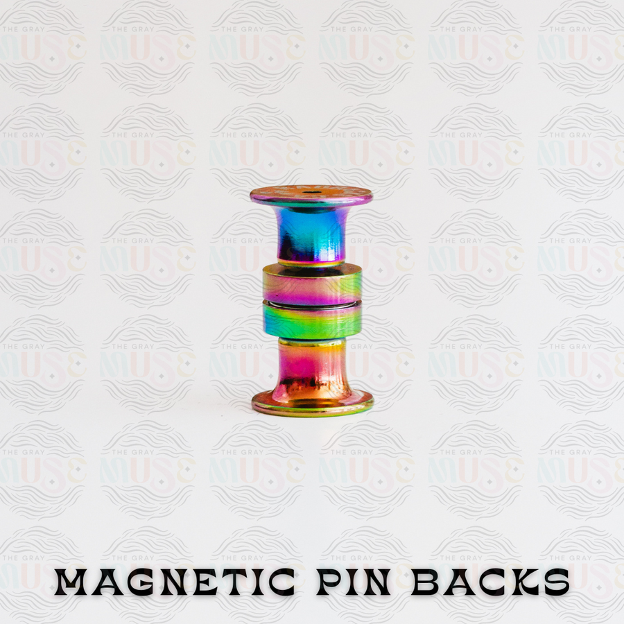 Magnet Colar Pin Deluxe Magnetic Locking Pin Back for Enamel Pins (Rad Backs) | The Gray ...