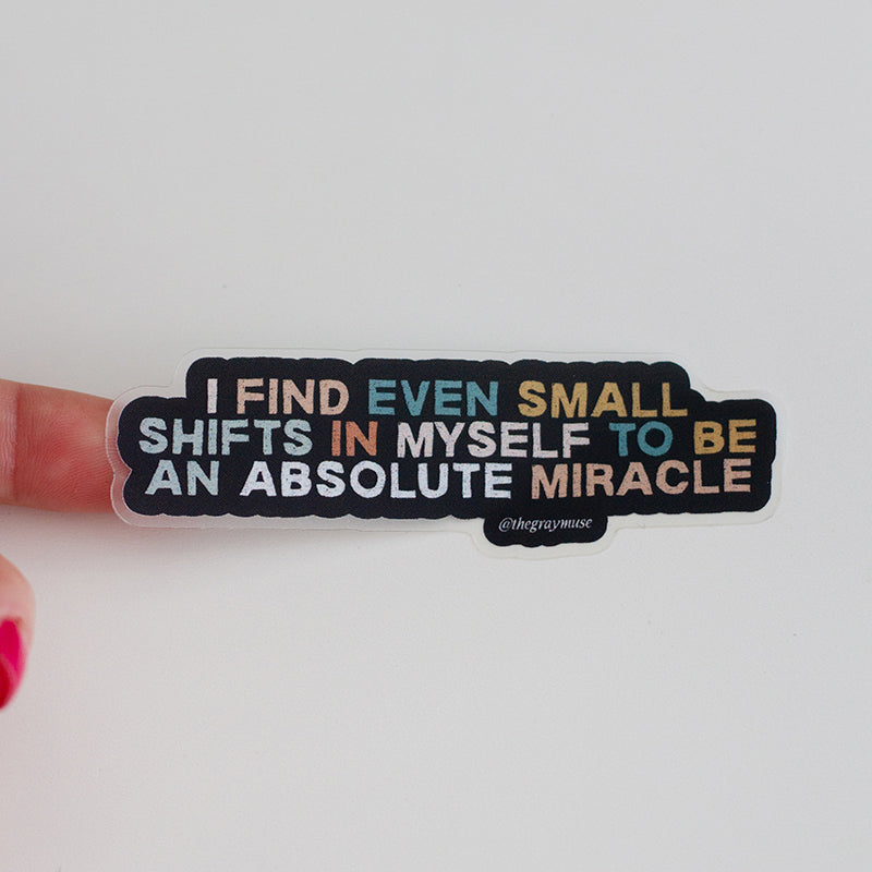 Miracle Base Sticker RETIRING An Absolute Miracle Matte Sticker – The Gray Muse