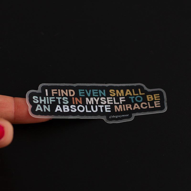 Miracle Base Sticker RETIRING An Absolute Miracle Matte Sticker – The Gray Muse