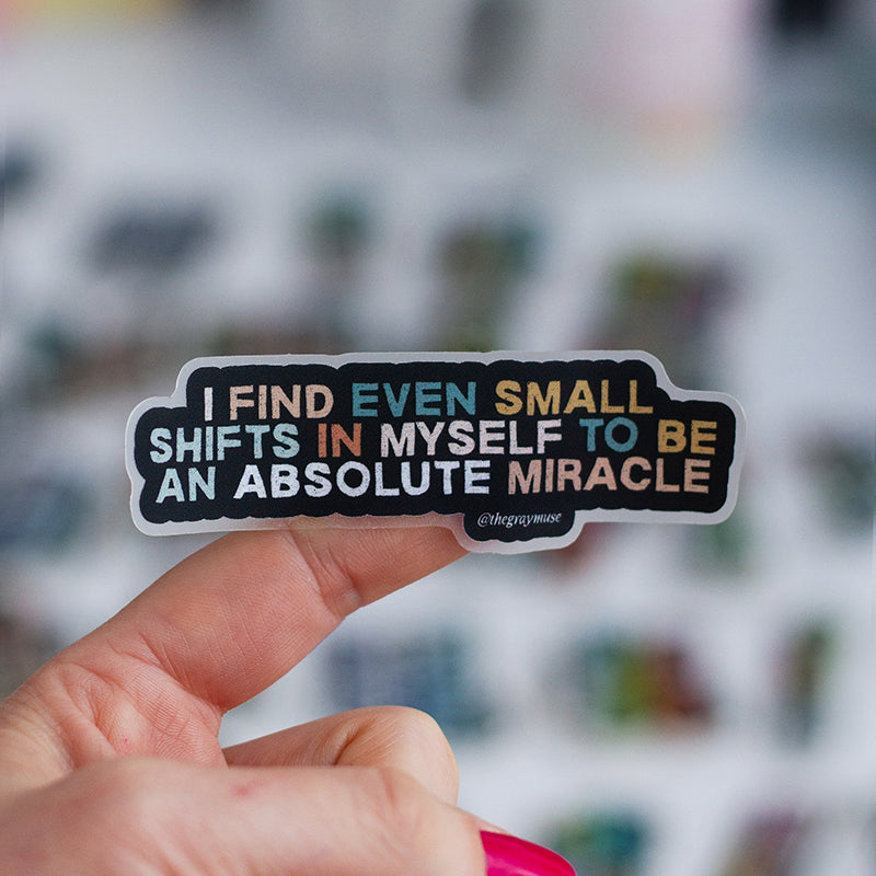 Miracle Base Sticker RETIRING An Absolute Miracle Matte Sticker – The Gray Muse