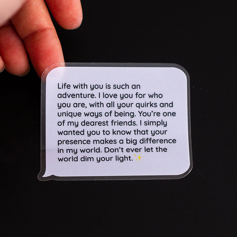 Sticker För Incoming Incoming Text Message: My Dearest Friend Matte Sticker – The Gray Muse
