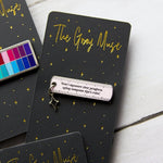 Progress Ruler Self Care Enamel Pin with Charm | The Gray Muse