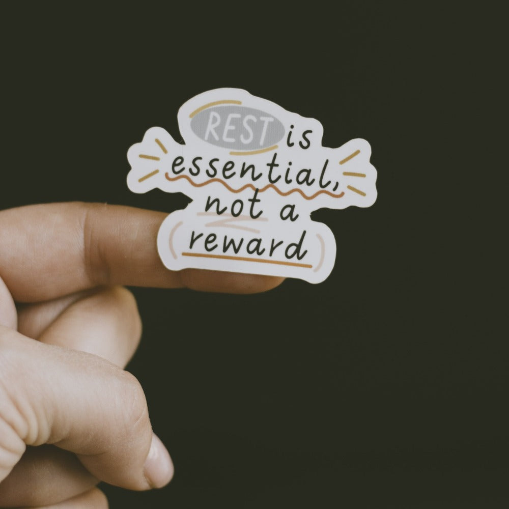RETIRING Rest is Essential Matte Sticker – The Gray Muse