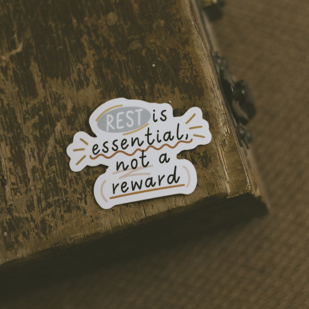 Rest Stickers RETIRING Rest is Essential Matte Sticker – The Gray Muse